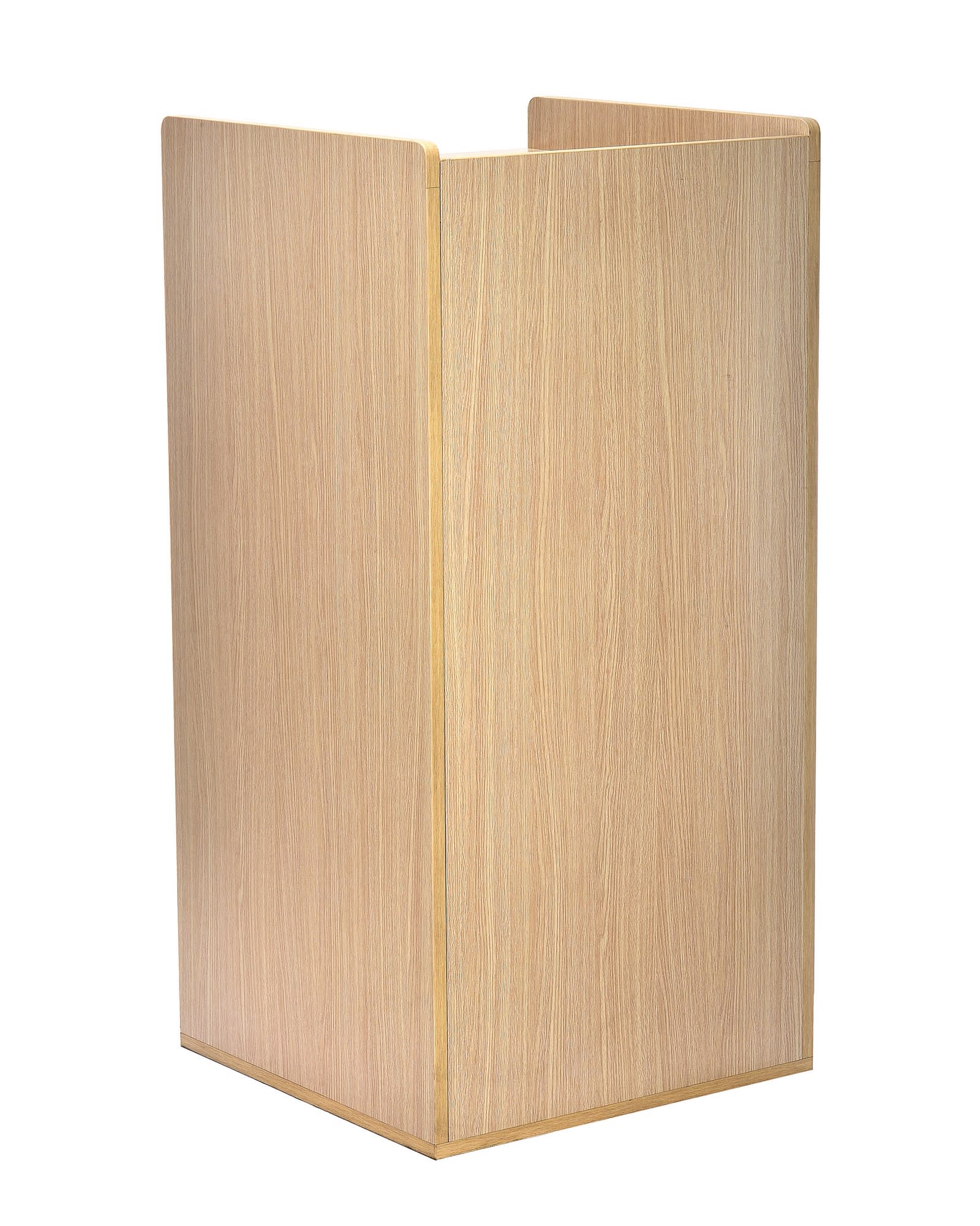 GuestSupply US | Alpine Industries 40 Gallon Oak Finish Wooden